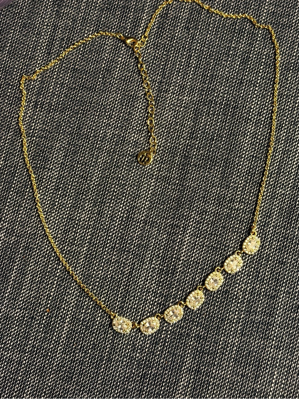 BP Necklace- CZ in Gold Plating - Picture 3 of 3